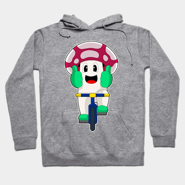 Mushroom Bicycle Hoodie by Markus Schnabel